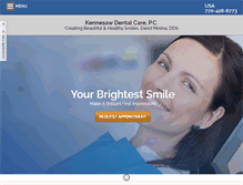 Tablet Screenshot of kennesawdentalcare.com